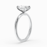 Radiant Cut Lab-Grown Diamond Solitaire Engagement Ring in 14K Gold – Classic Band