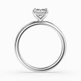 Radiant Cut Lab-Grown Diamond Solitaire Engagement Ring in 14K Gold – Classic Band