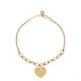 Medium Puffy Heart Shape Bracelet