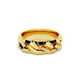 Cuban Facete Mens Ring