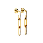 Elegant Paperclip Earrings