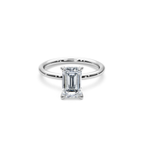 Elongated Radiant Cut Solitaire Ring