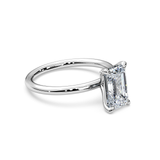 Elongated Radiant Cut Solitaire Ring