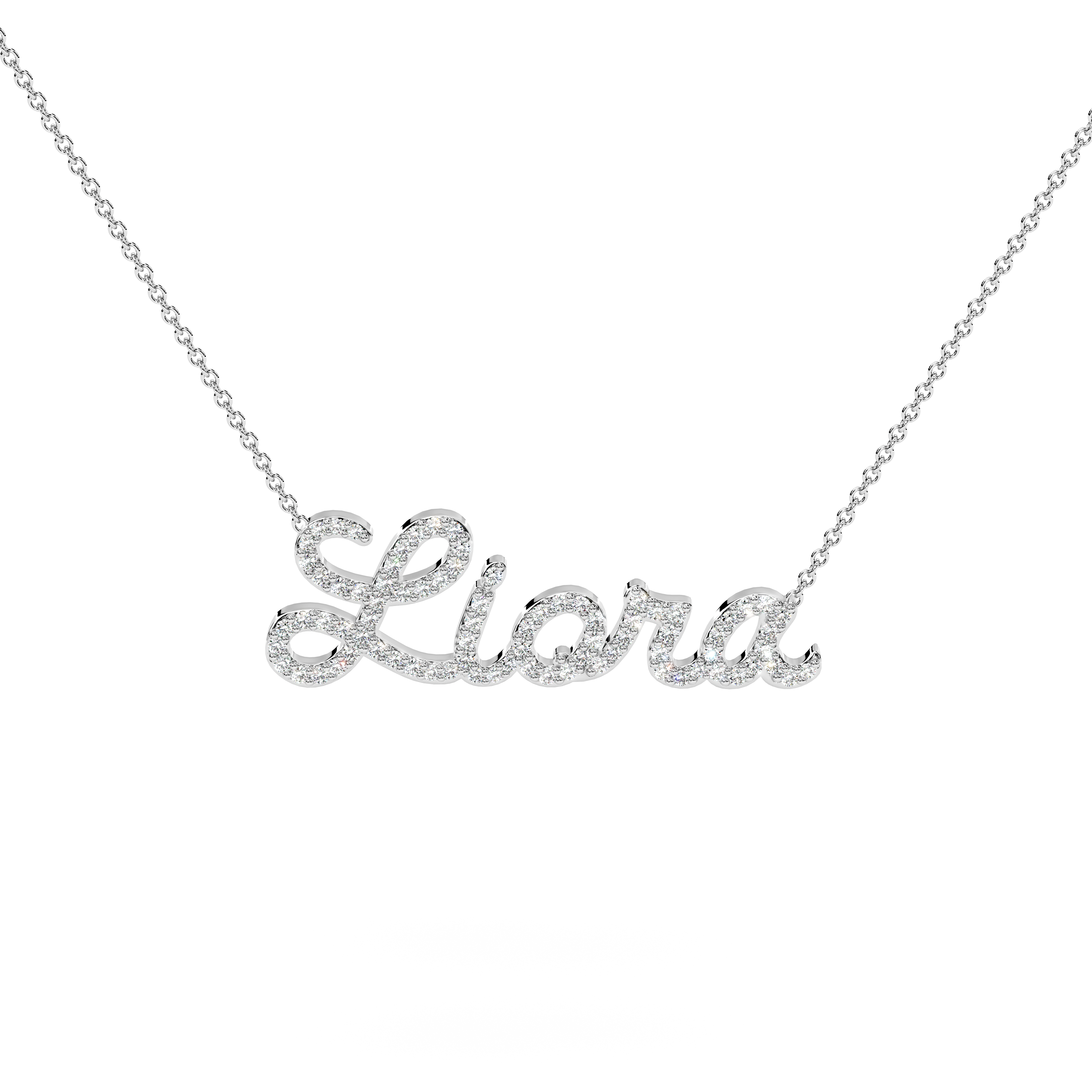 Custom Diamond Name Necklace