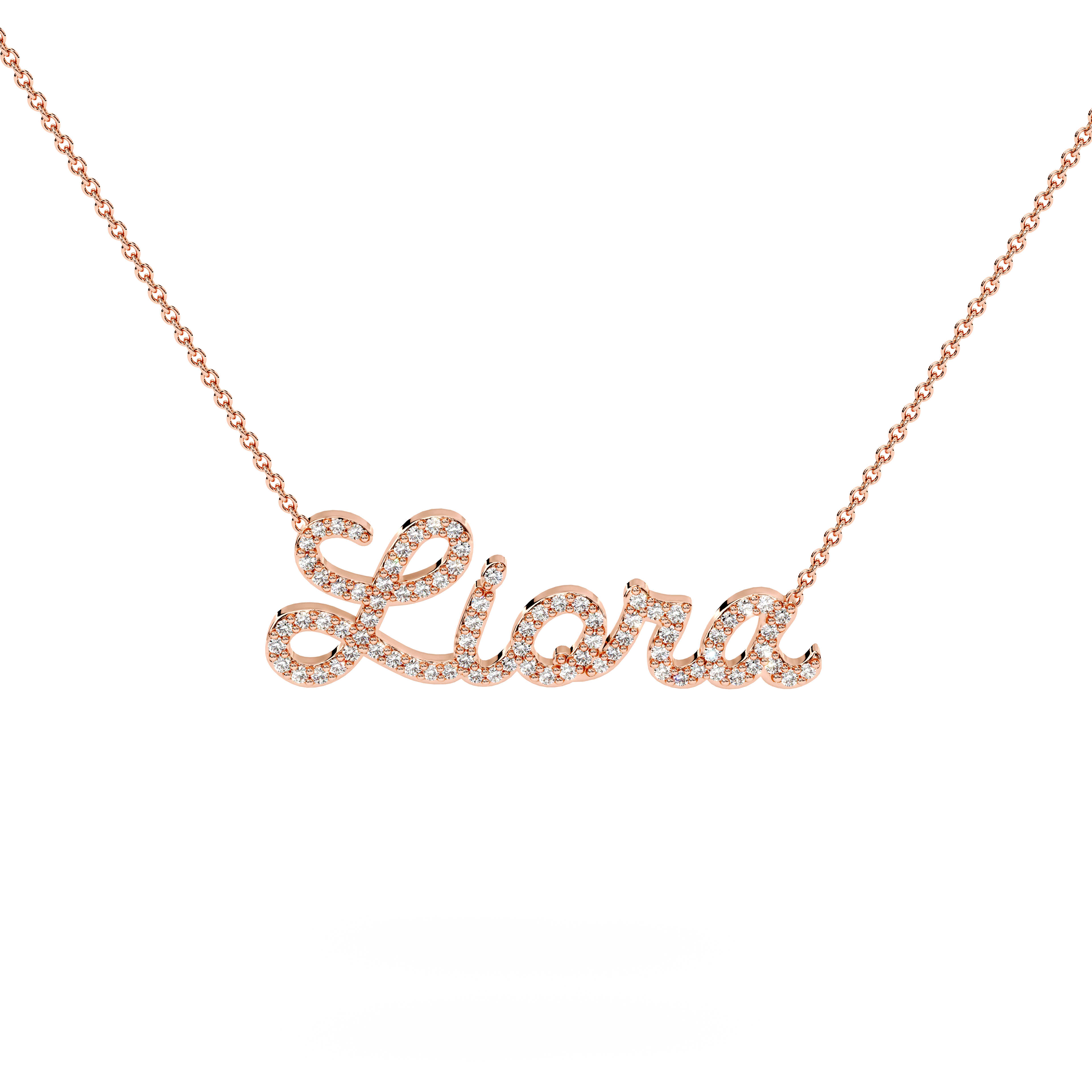 Custom Diamond Name Necklace