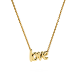 10K & 14K Gold Love Pendant Necklace