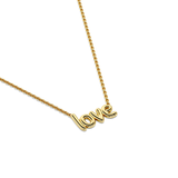 10K & 14K Gold Love Pendant Necklace