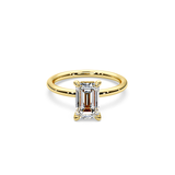 Elongated Radiant Cut Solitaire Ring