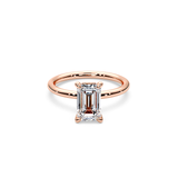 Elongated Radiant Cut Solitaire Ring