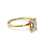 Elongated Radiant Cut Solitaire Ring