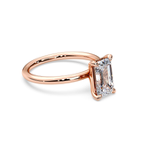 Elongated Radiant Cut Solitaire Ring