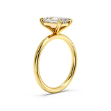 Elongated Radiant Cut Solitaire Ring