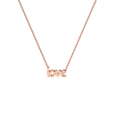 10K & 14K Gold Love Pendant Necklace