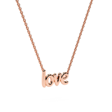 10K & 14K Gold Love Pendant Necklace